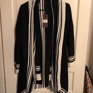 Black and White cardigan sweater. NWOT.